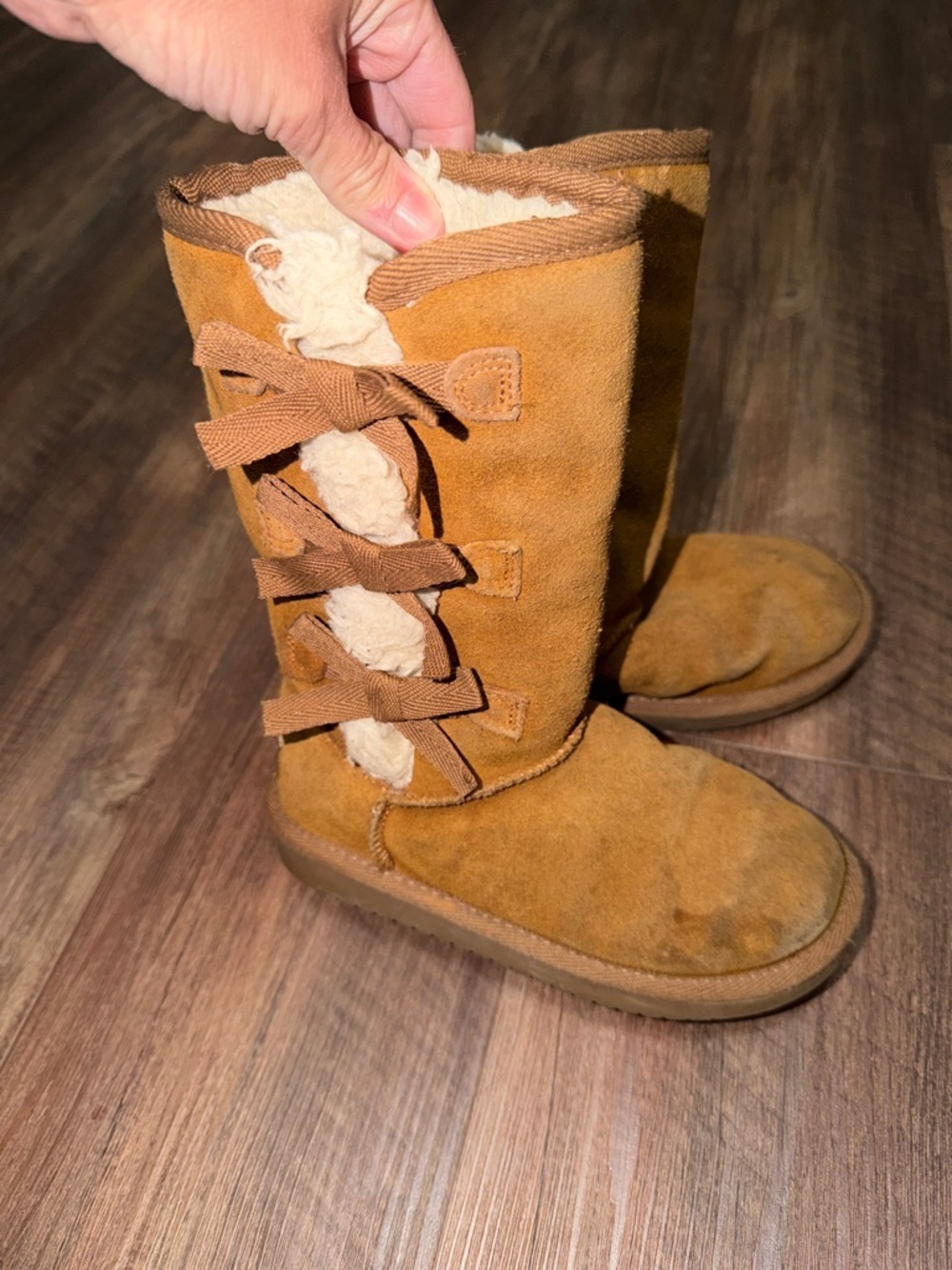 koolaburra by ugg girl's victoria tall boots style no. 1020171 size 12